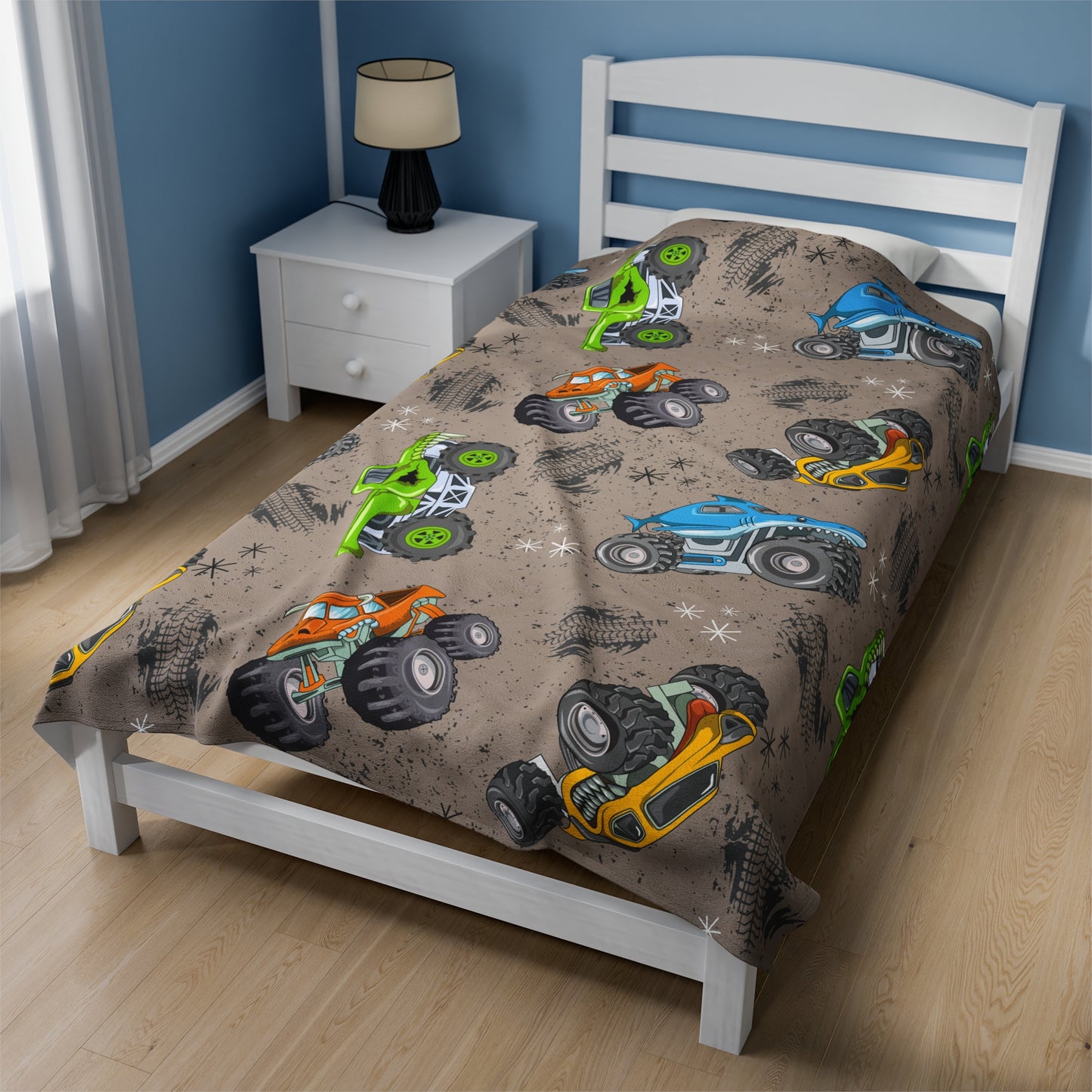Monster Trucks Plush Blanket