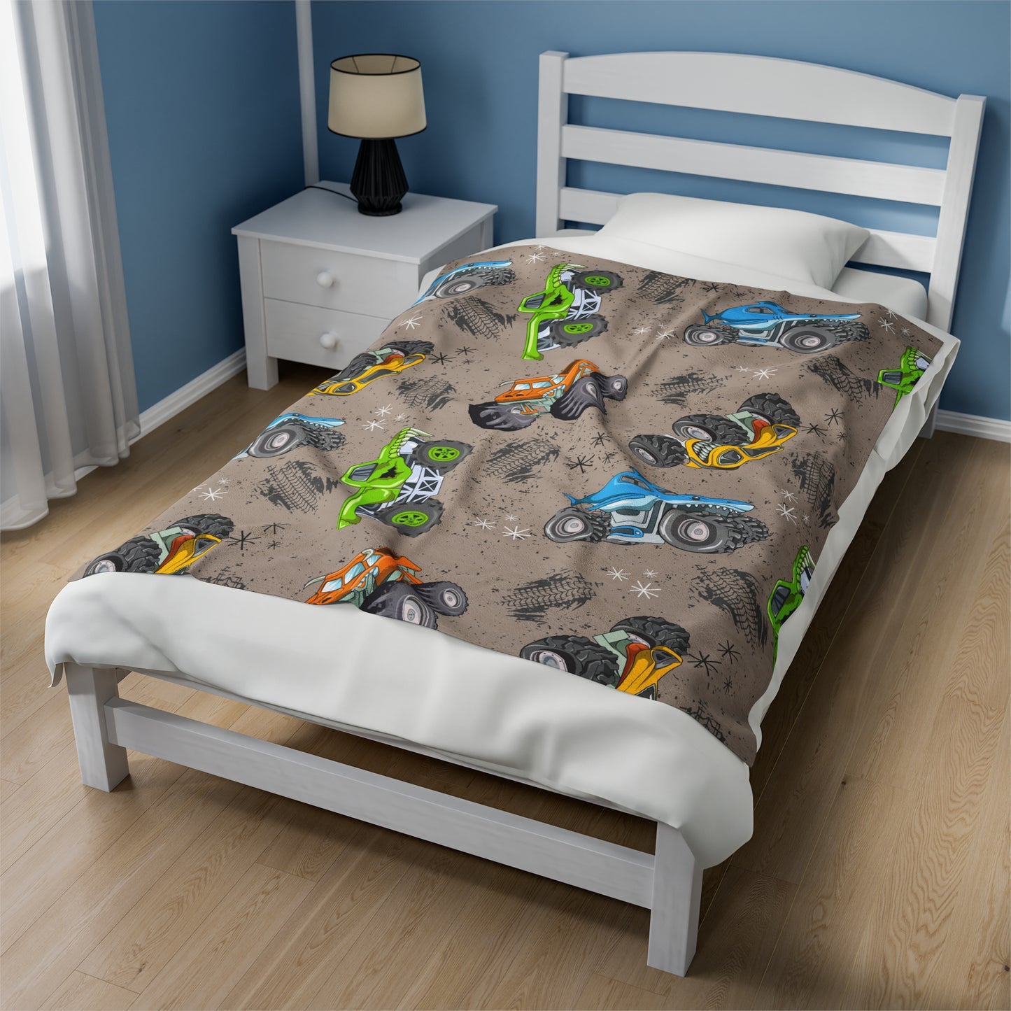 Monster Trucks Plush Blanket