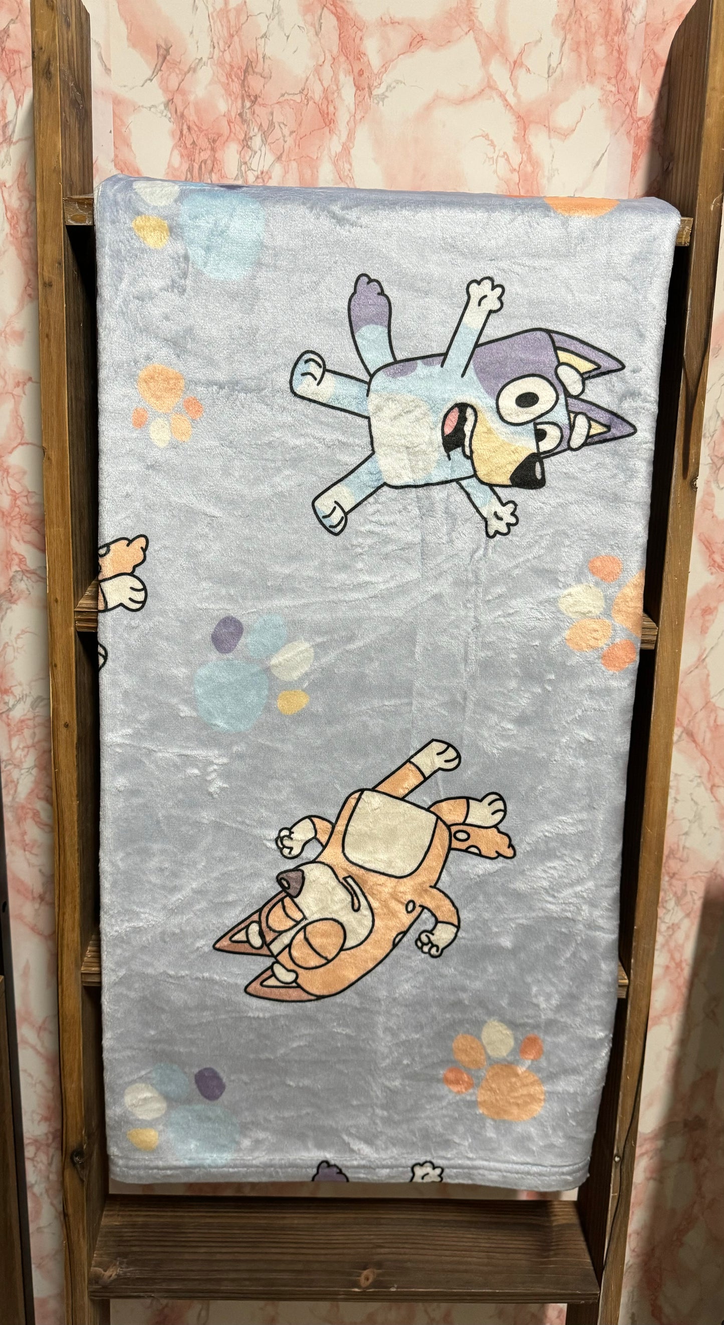 Blue Dog Plush Blanket
