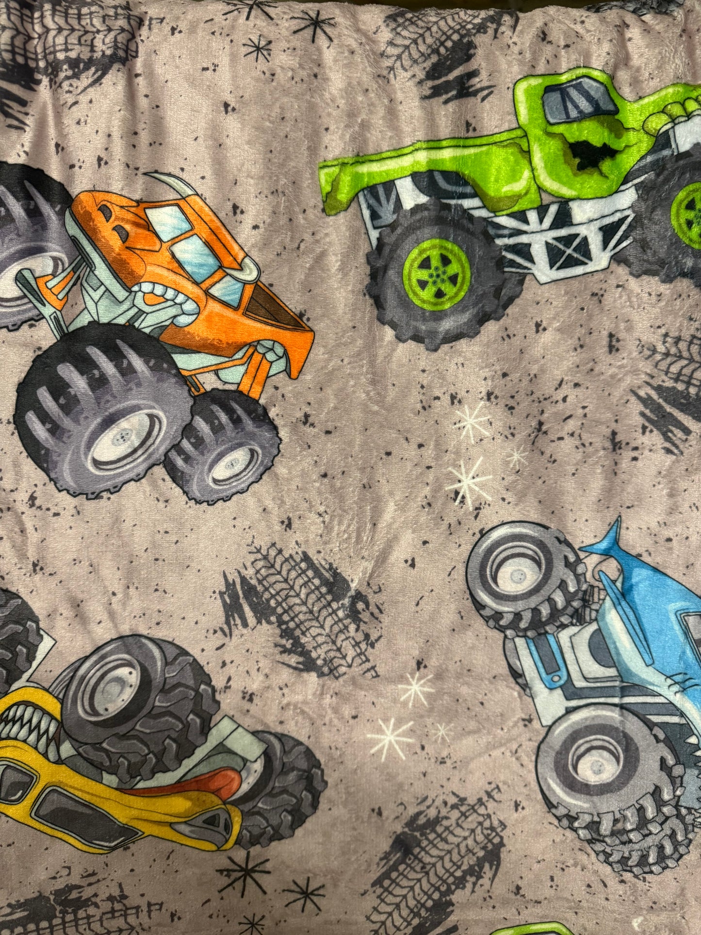 Monster Trucks Plush Blanket