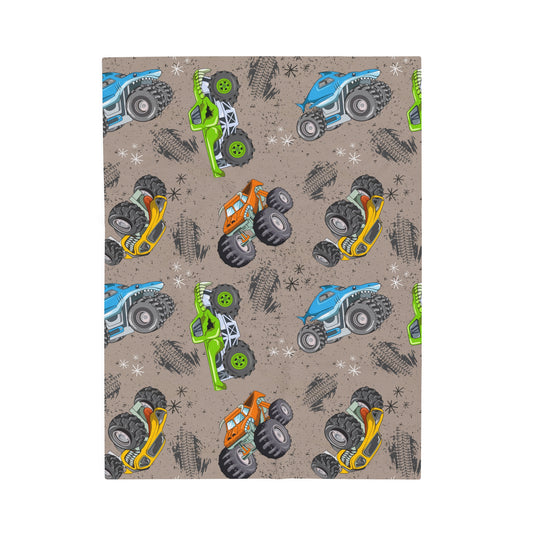 Monster Trucks Plush Blanket
